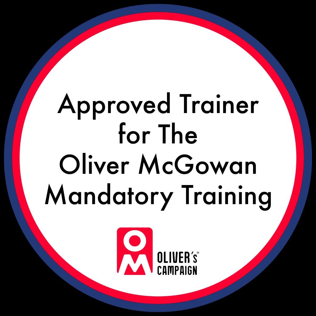 Oliver McGowan Mandatory Training Approved Trainer badge